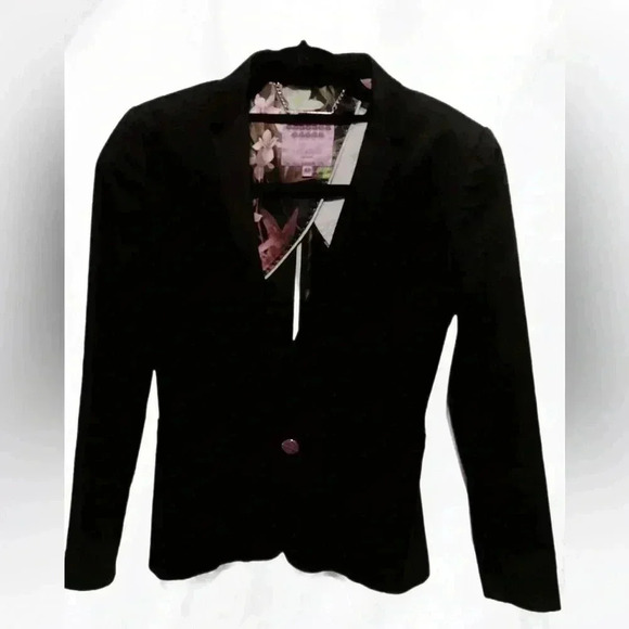 Ted Baker classic trendy stylish one button black Long sleeve casual blazer 1 - Picture 2 of 7